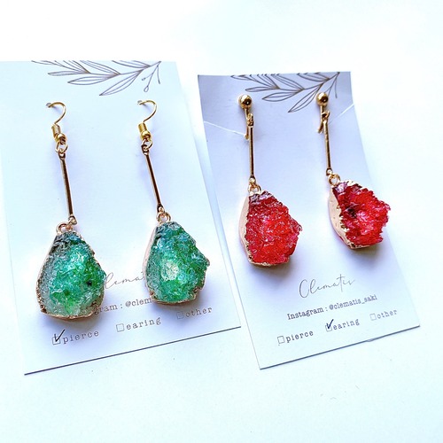 ◇S-1 ドゥルージー風チャームイヤリング