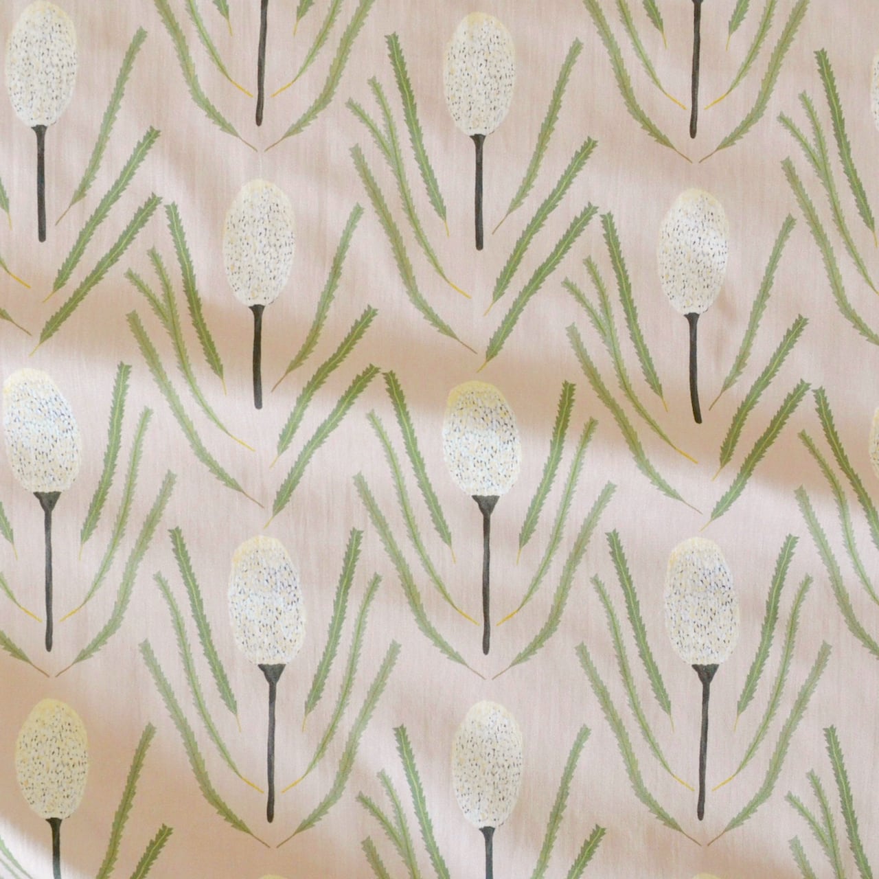 コットンツイル生地 < Banksia > Light Beige 50cm x 48cm カットクロス