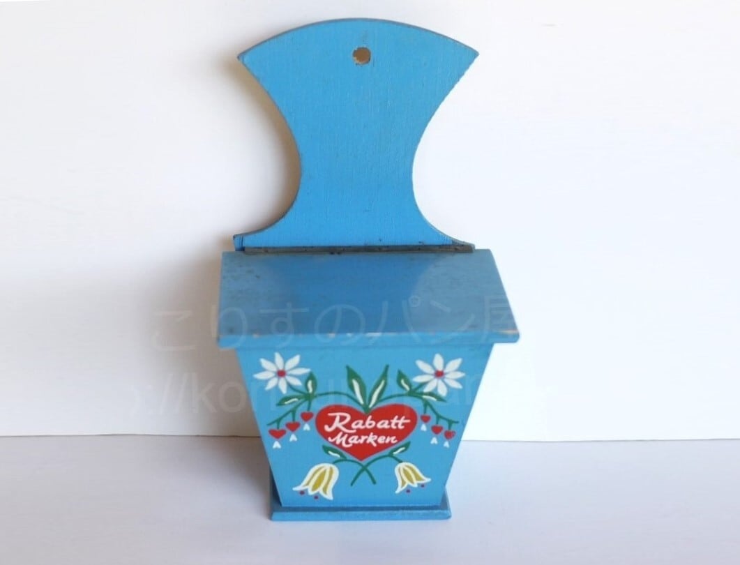 木製 チケットホルダー 小物収納 ドイツハンドペイント