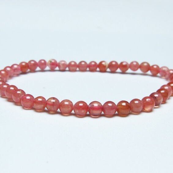 インカローズ ブレスレット 4mm ロードクロサイト ブレス 一点物 メール便可 [M便 1/10] 111-46614