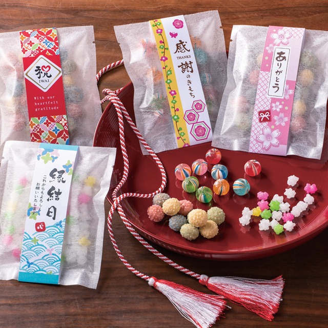 四季の彩り 冬 和テイストのプチギフト 1袋 金平糖 手鞠飴 ぼうろ の中からどれか1つ 結婚式 披露宴 和婚 冬婚 ノベルティ ホワイトデー プレゼント 幸せデリバリー ギフト 結婚式アイテム 手芸用品の通販