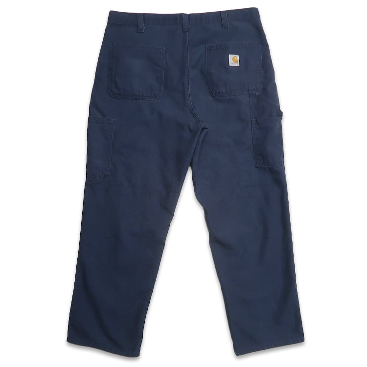 古着 カーハート Carhartt ワークパンツ ペインターパンツ ネイビー