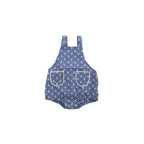 & pal / floral pattern rompers / blue / 70,80cm