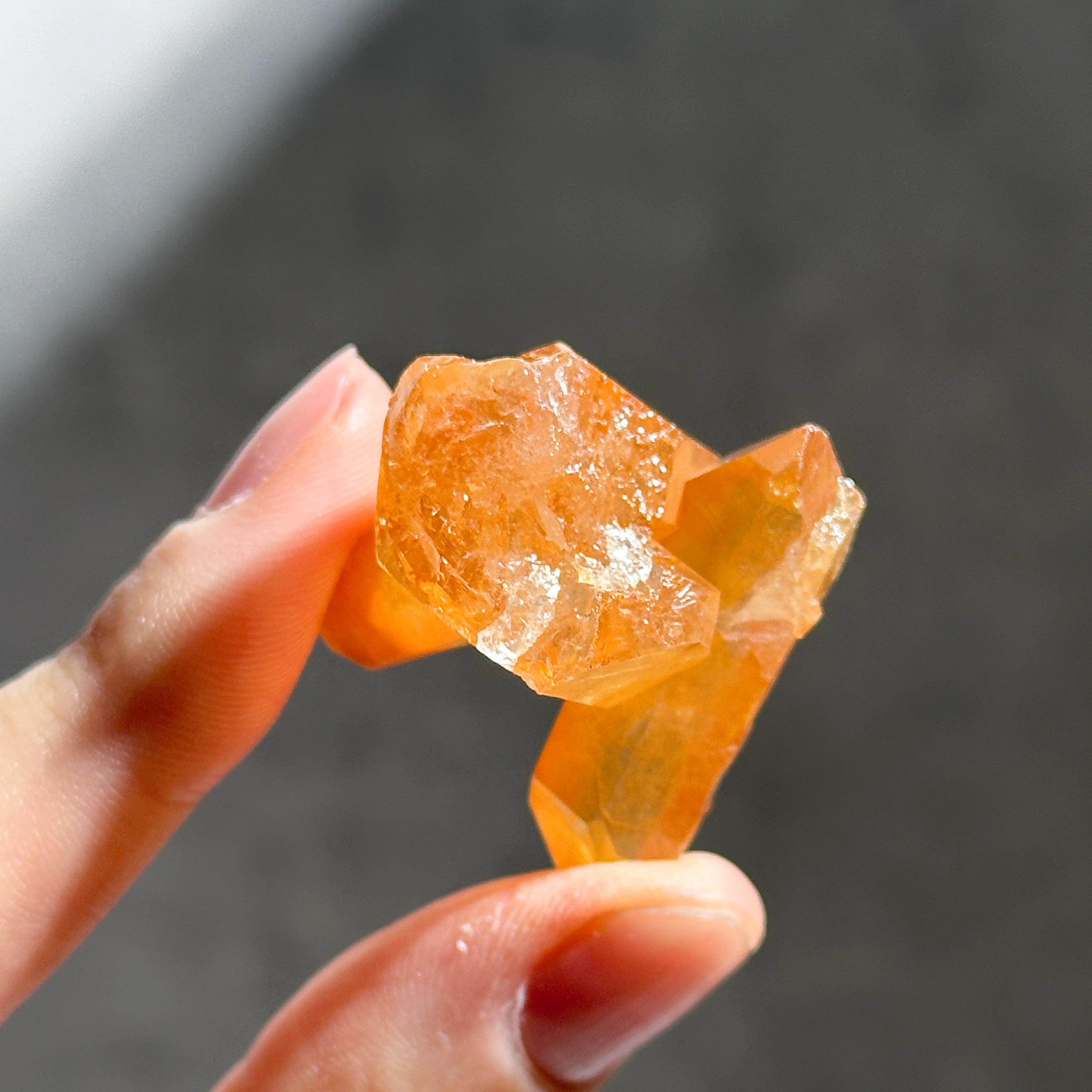 ミナスジェライス産タンジェリンクォーツ クラスター42◇ Tangerine