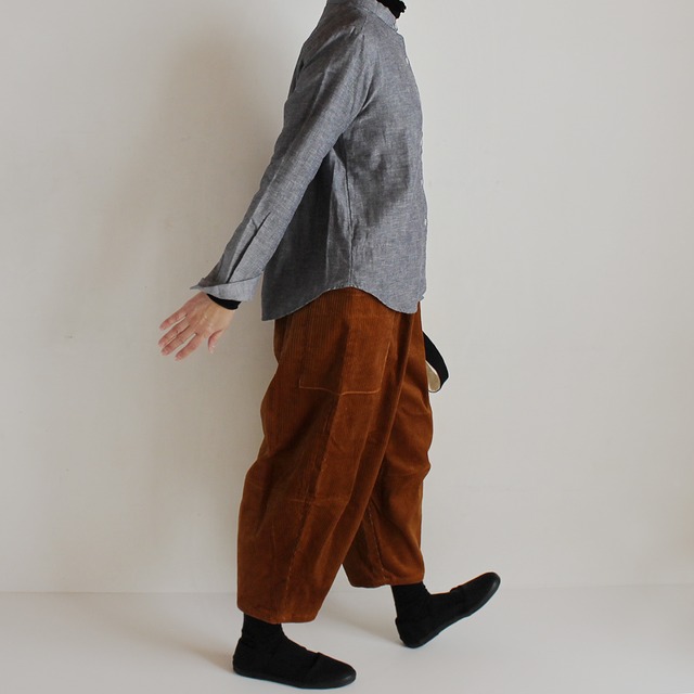 Side pocket wide pants | camel