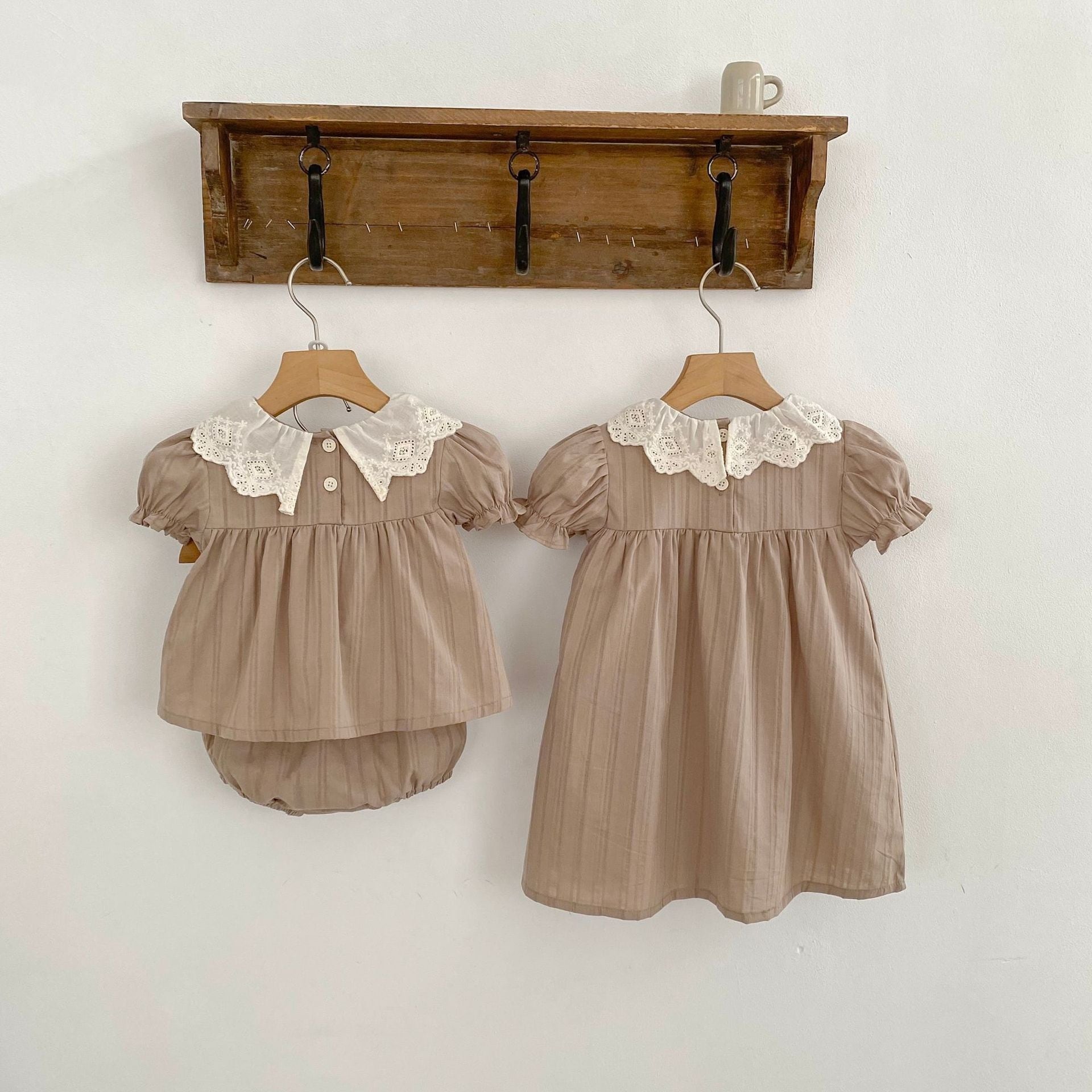 little cotton clothes ワンピース　付け襟　セット little cotton clothes ワンピース 付け襟 セット 【公式通販】
