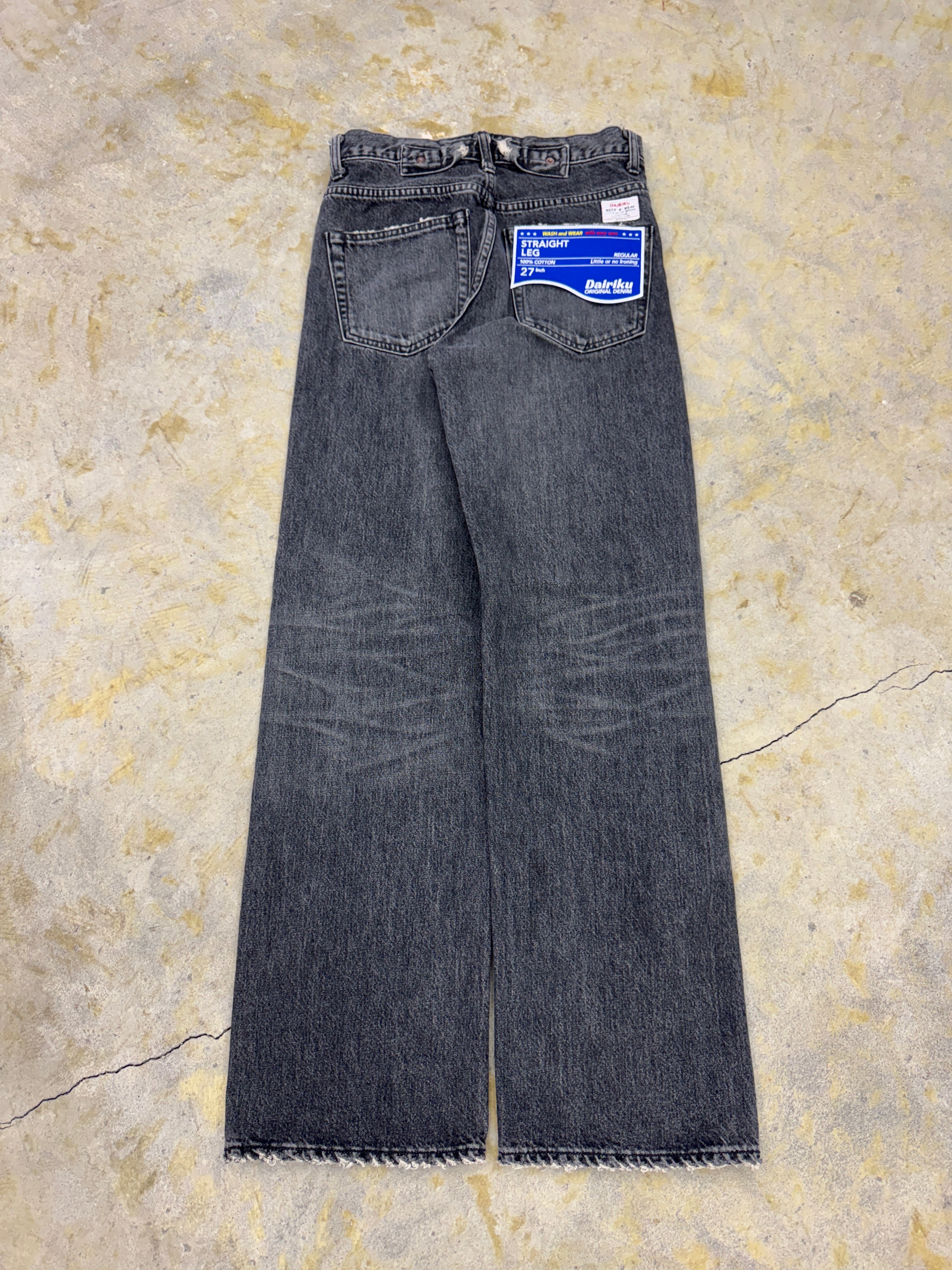 DAIRIKU | “ Straight” Vintage Denim Pants (25SS) | Black