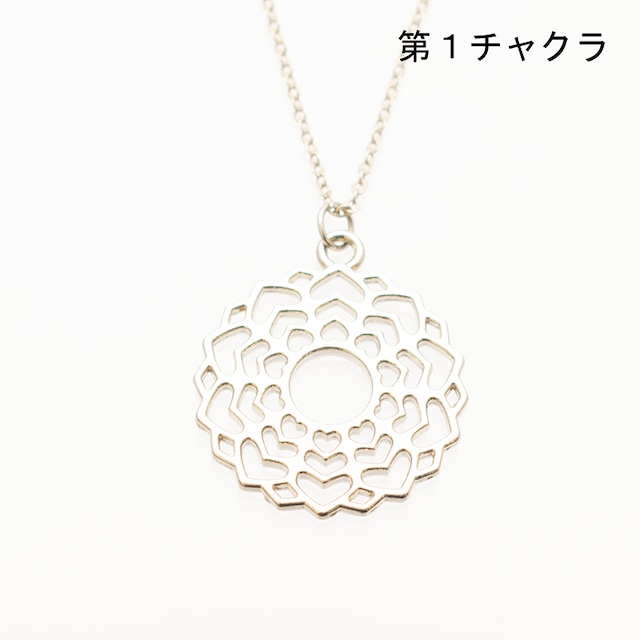 チャクラネックレス　シルバーカラー　Chakra Necklaces in Silver Color