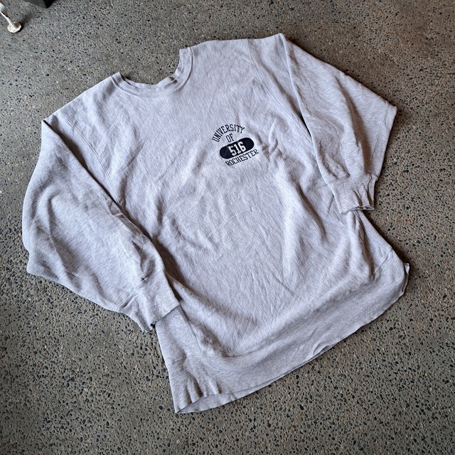 アメリカ製 CAMBER リバースウィーブ仕様 カレッジプリントスウェット used [402078]