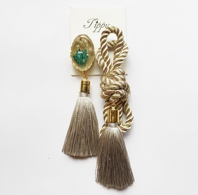 rope tassel pierce / earring