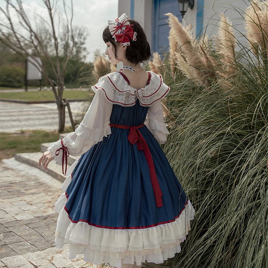 ゴスロリ通販 With U ゴシック ロリィタ ワンショル 白雪姫 ワンピース