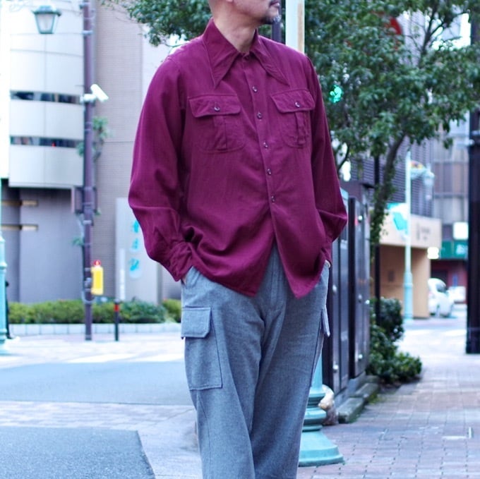 Vintage 1930-40s Unknown Rayon Shirt / ヴィンテージ レーヨン