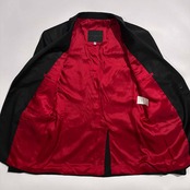 イタリア製 Richmond X リッチモンドX スタッズ 1B テーラードジャケット サンズ 48 /ブラック×レッド/メンズ
