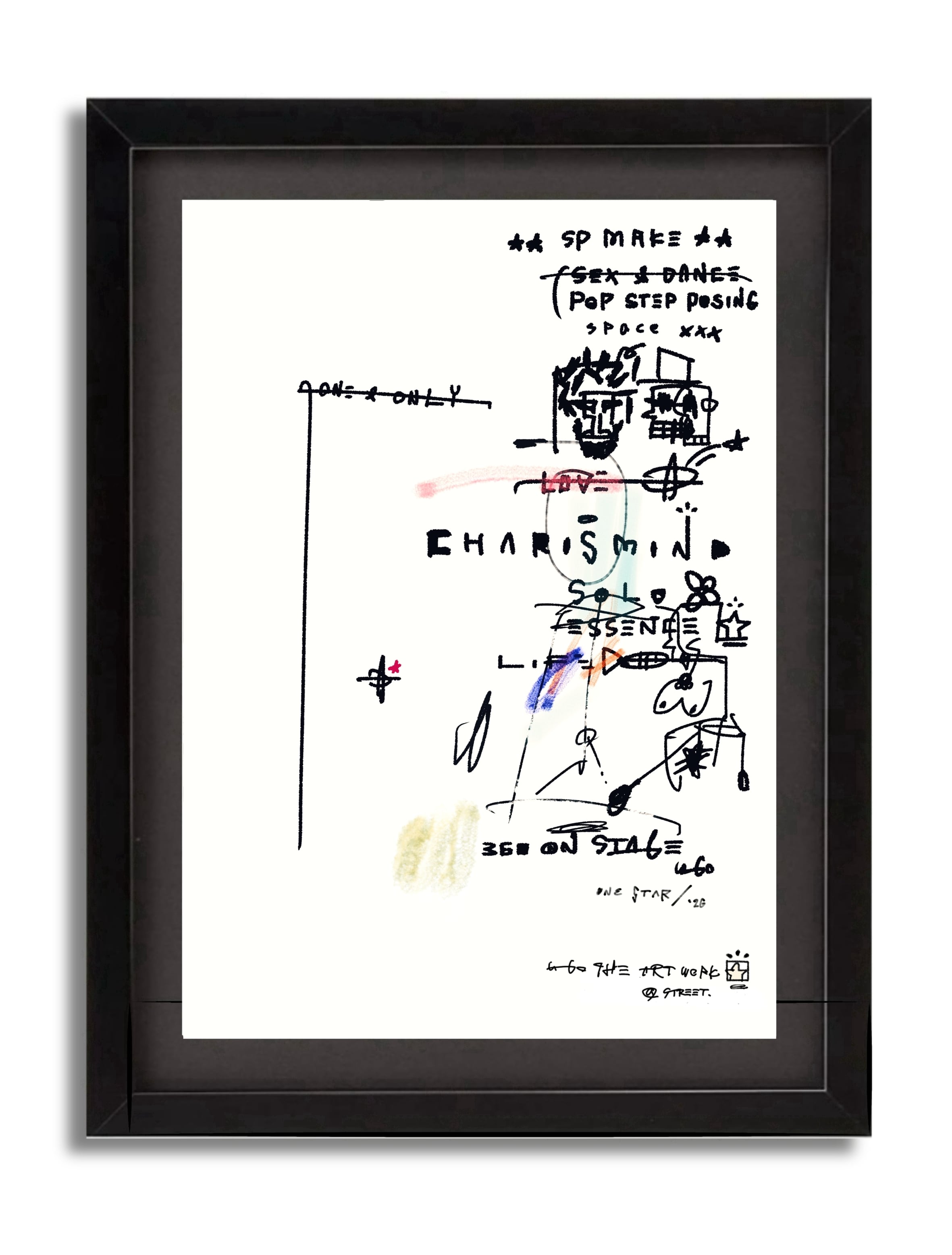 A3ﾌﾚｰﾑ込み「U-GO THE ARTWORK」ｸﾞﾗﾌｨﾃｨ 絵画 | U-GO THE ARTWORK