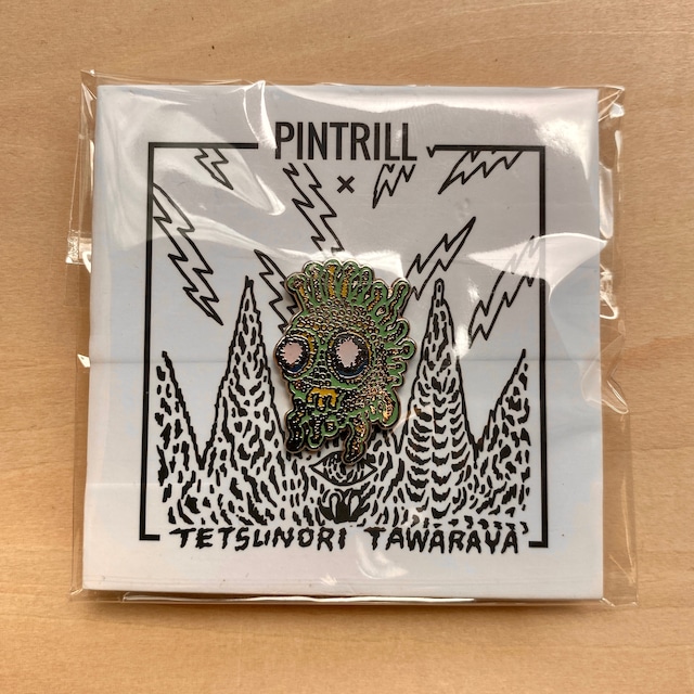 【BADGE】TETSUNORI TAWARAYA｜GREEN ALIEN Enamel Pin