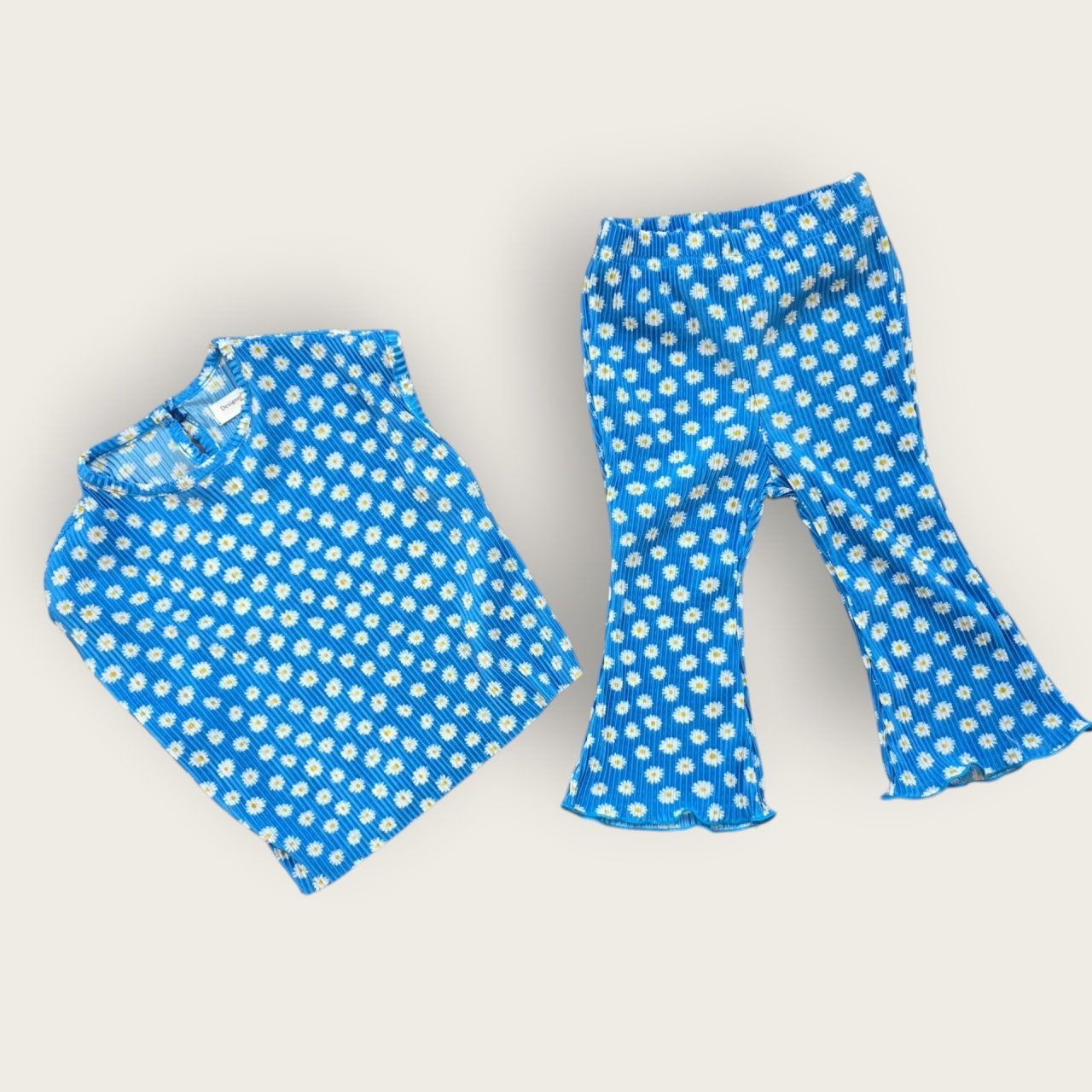 [Moran bebe] Wildflower Bootcut jeans set / [모란] 들꽃부츠컷상하