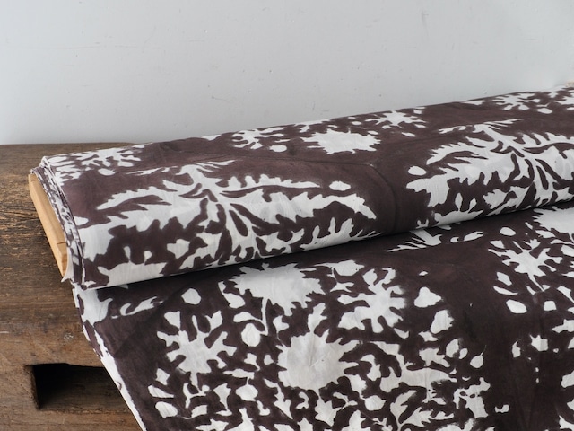 block print fabric d32 black
