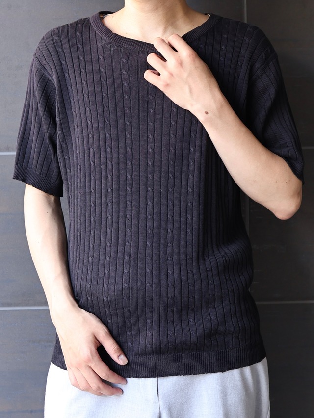 high gauge half sleeve knit