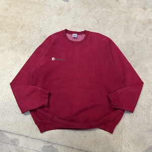 1990s FRUIT OF THE LOOM "INDIANHEAD" SWEAT SHIRT BURGUNDY USA