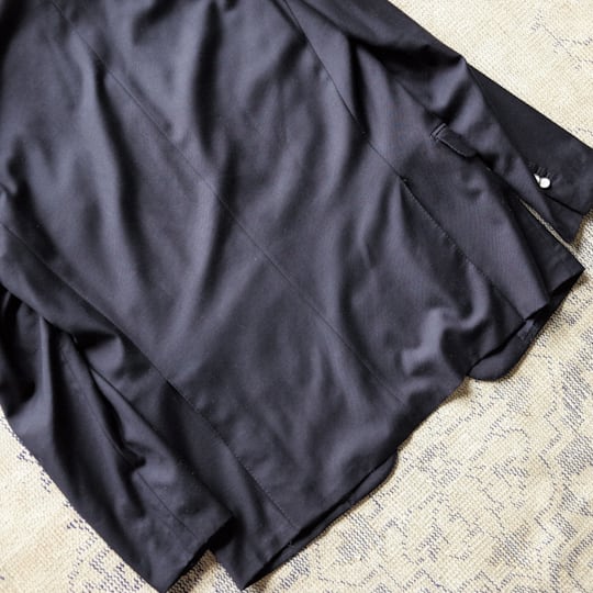 《美品》HERMES ネイビー ブレザー HERMES ネイビーブレザー ピュアウール SUPER100 紺ブレ 1990年代