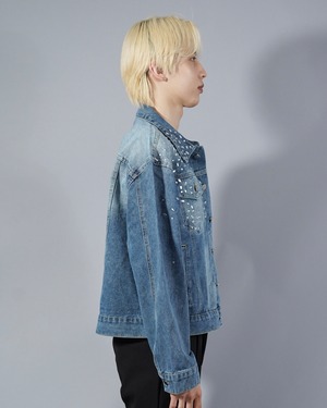 【ALUDE SELECT】glitzy stone denim jacket