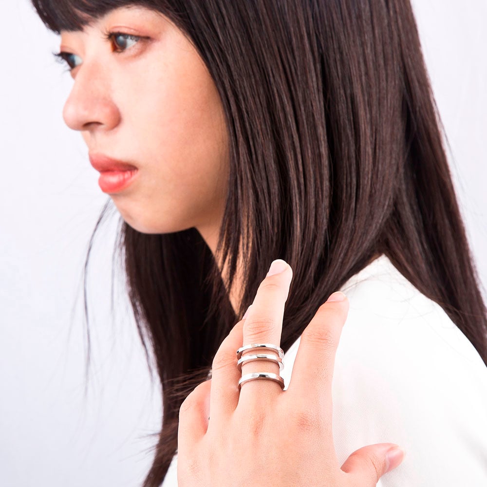 Elenore Jewelry×ARTEMIS KINGS トリプルカフリング シルバーリング 15