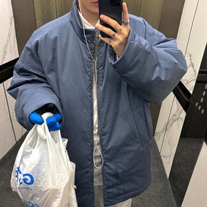 ネイビーブルービッグキルトジャケットコート　1108