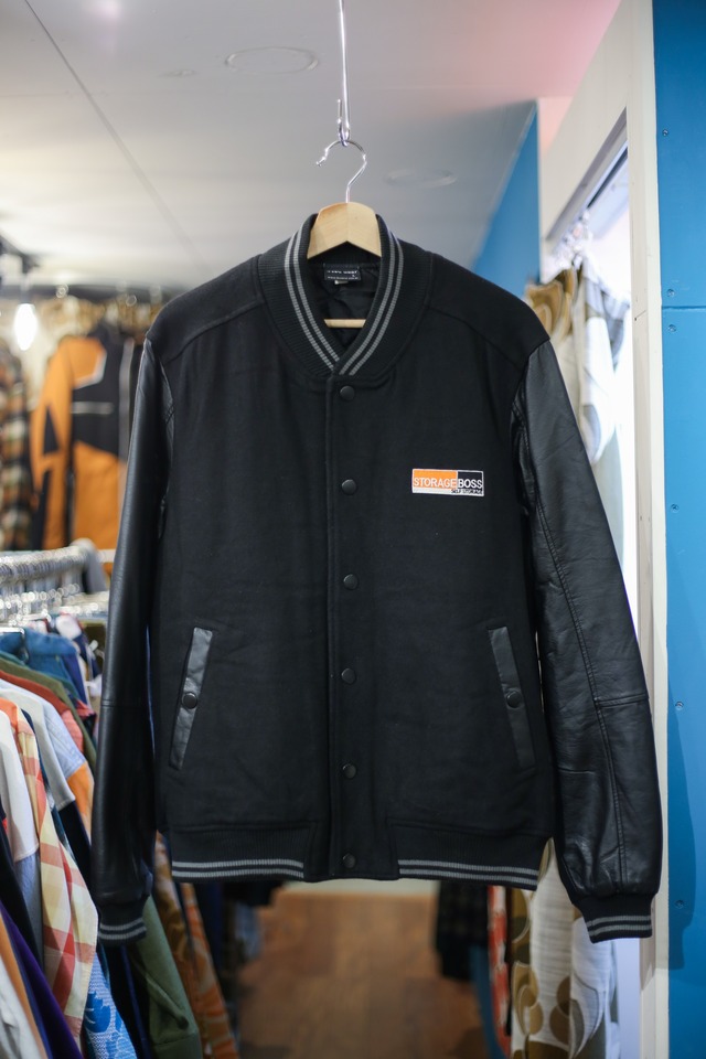 Black stadium jacket “self storage“