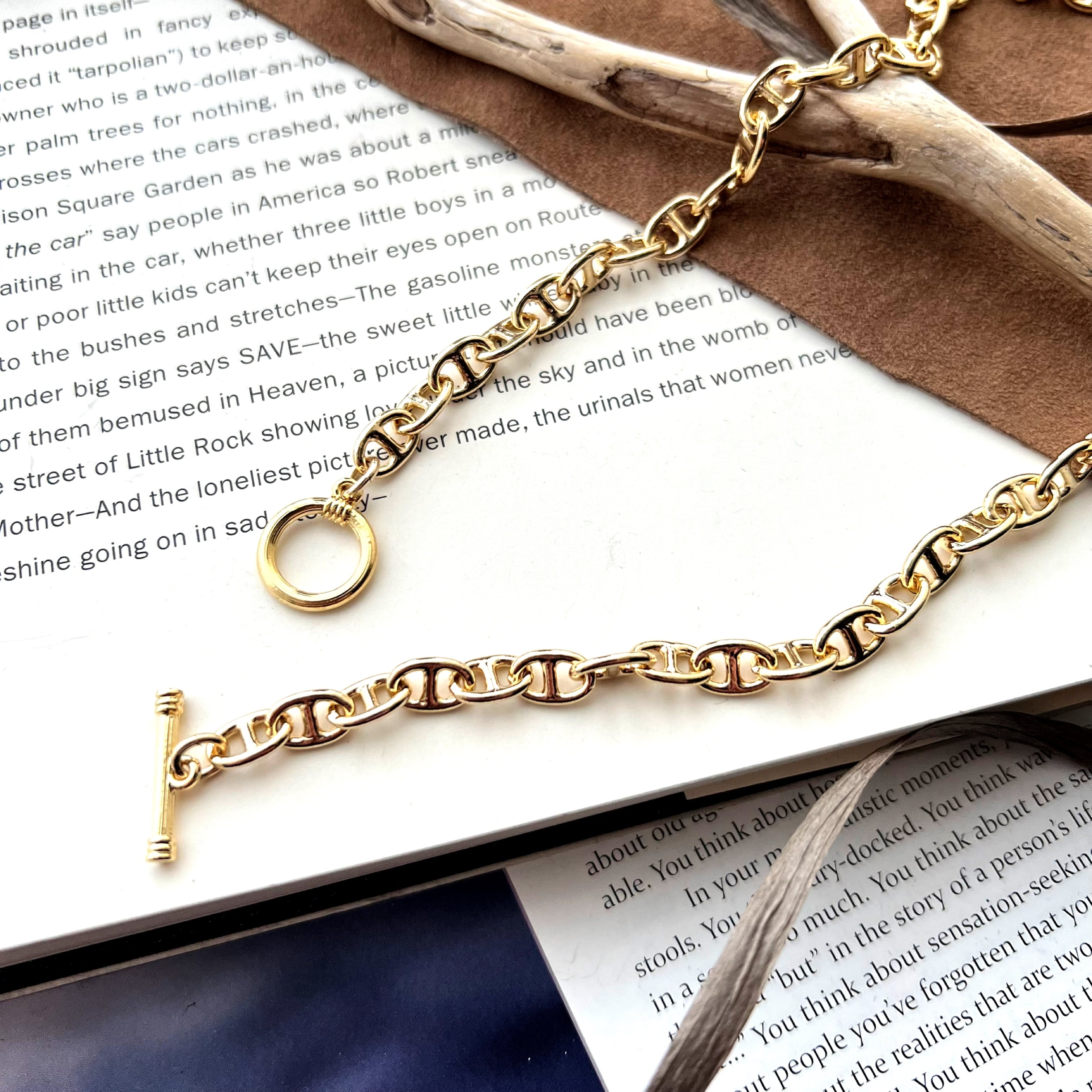 Anchor Chain Necklace【GOLD】