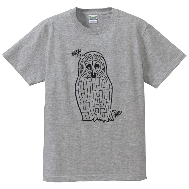 『カラフトフクロウの迷路』Tシャツ