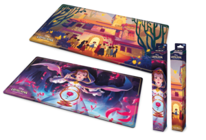 ?おまけ付き? ディズニー・ロルカナ・ＴＣＧ　日本語版　公式プレイマット 「ベル 熟練なるミスティーク」「大丈夫、家族がいる」【新品未開封】