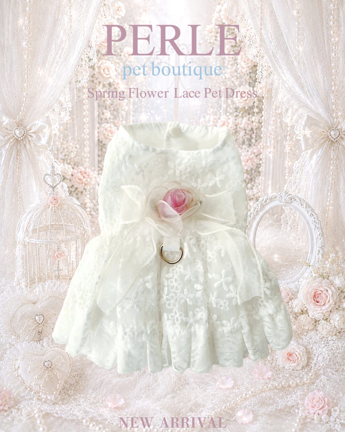 Spring Flower lace pet dress | PAY ID