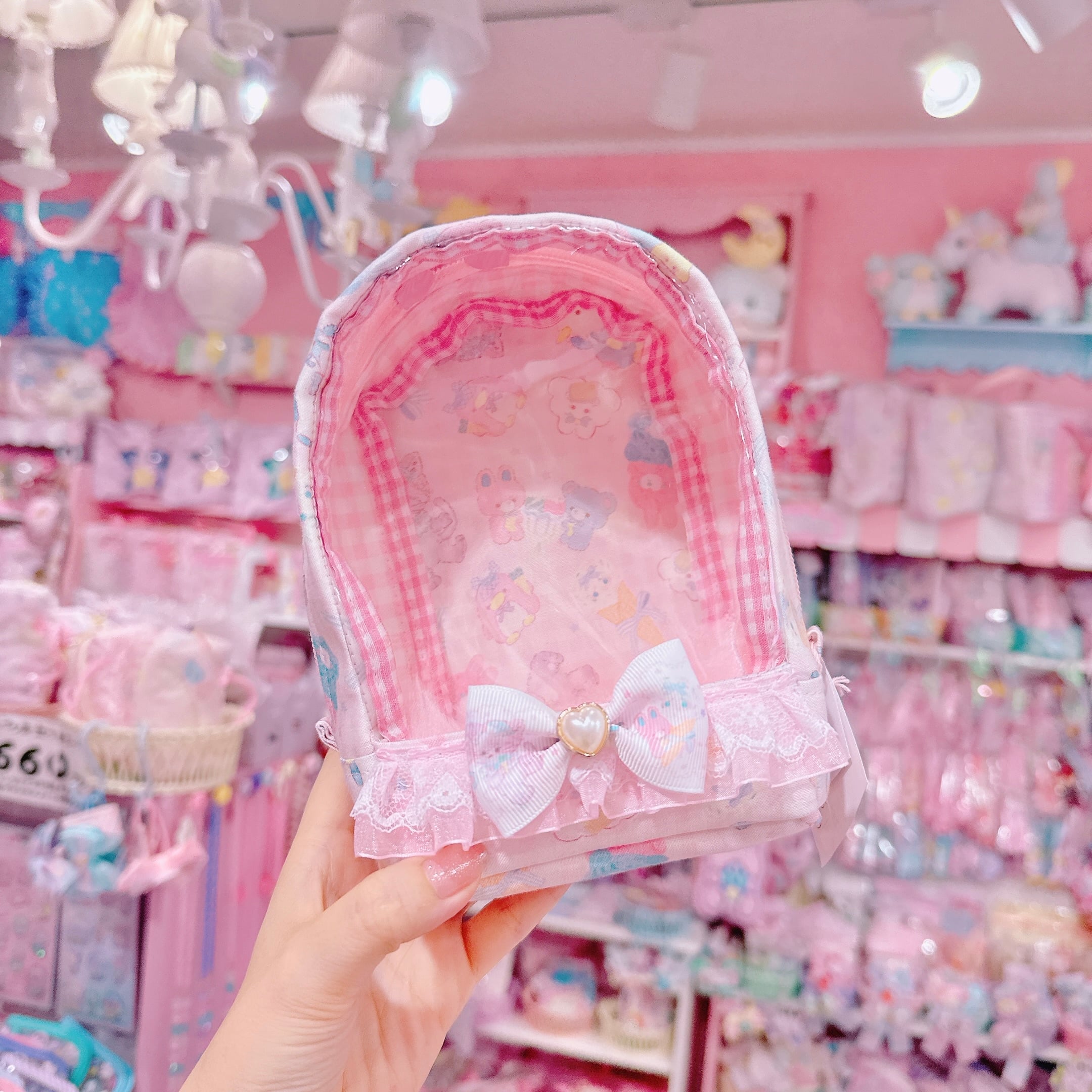 【R51】75-5キーホルダー付き2wayぬいぐるみポーチ（ショルダーひも別売）