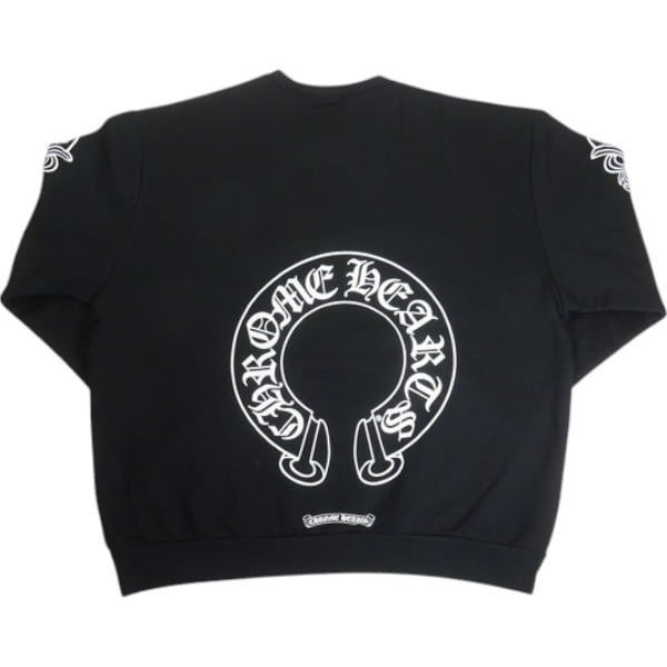 Size【M】 CHROME HEARTS クロム・ハーツ HORSESHOE CREW SWEAT BLACK