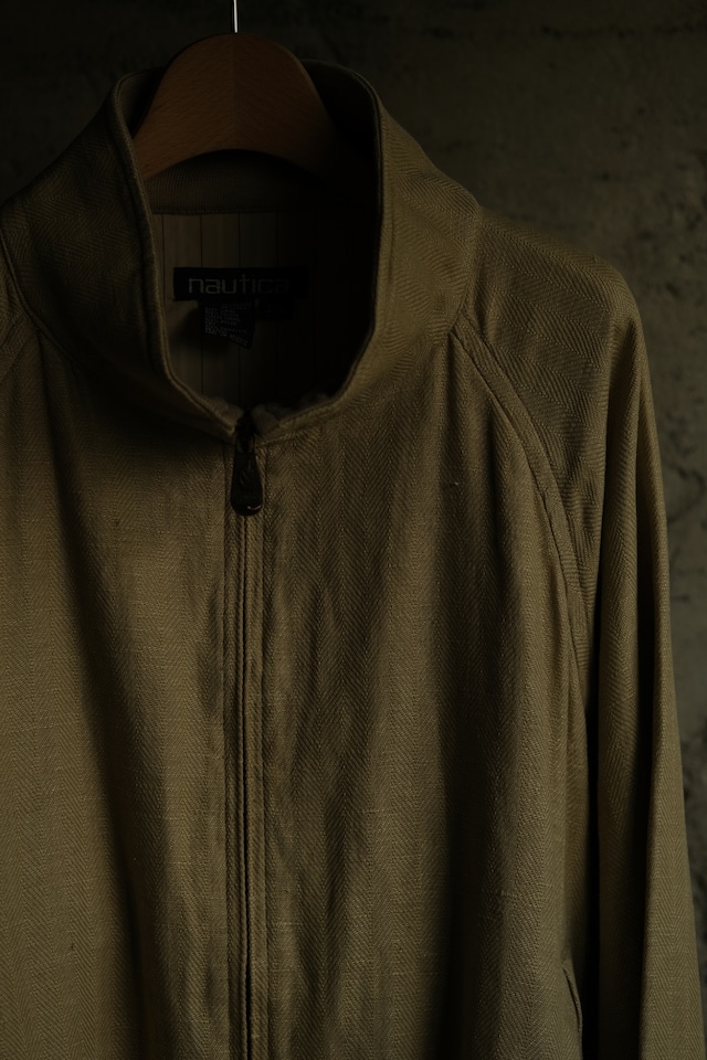 Utah/80-90's "nautica" herringbone twill swing top