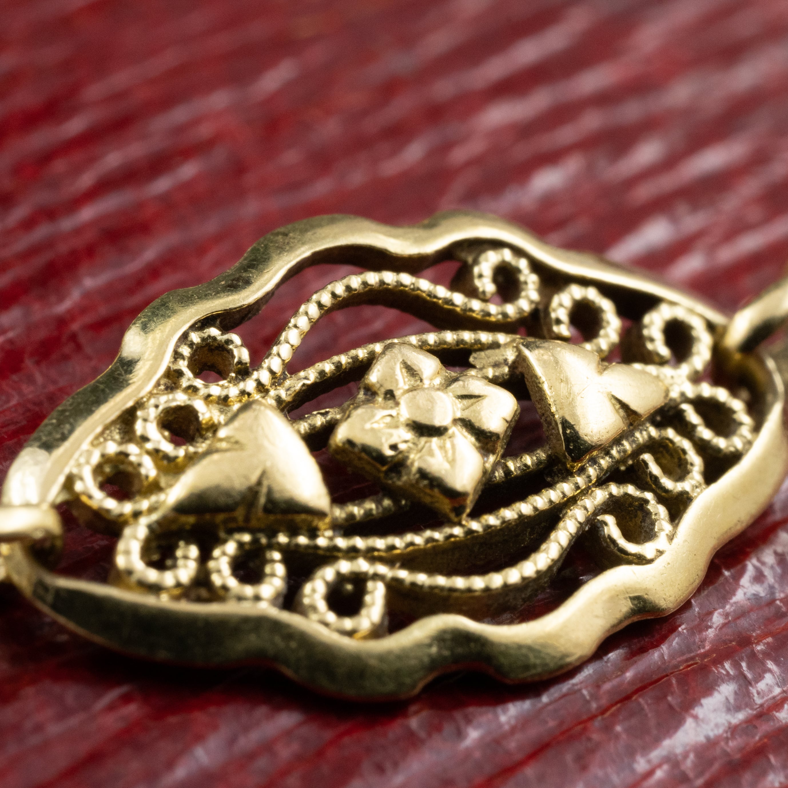 専用 フィリグリー K18 ブレスレット フランスアンティーク ジュエリー