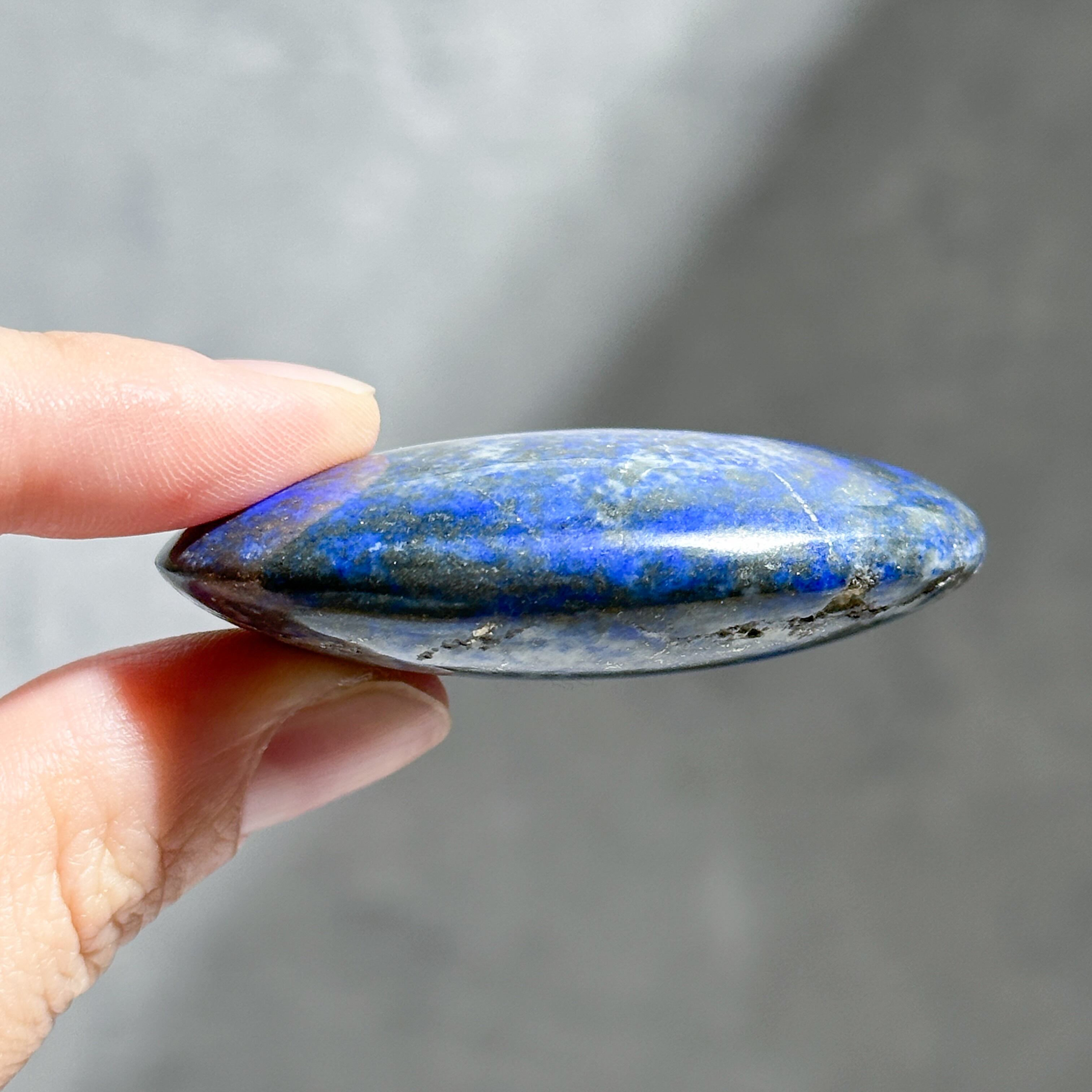 ラピスラズリ パームストーン52◇Lapis Lazuli◇天然石・鉱物