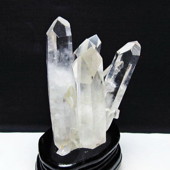 水晶 クラスター マダガスカル産 台座付属 水晶 原石 一点物 182-9337