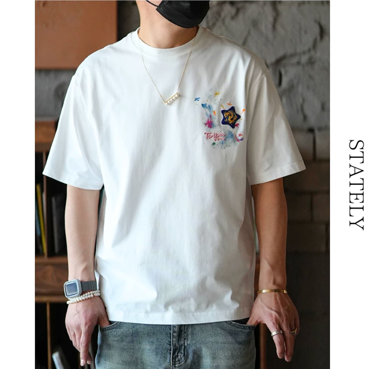 Star Splash Tee/2color_T283・画像5