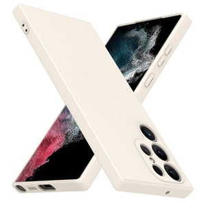 【数量限り】【Tgaoleyd】Galaxy S23 Ultra ケース シリコン 耐衝撃 衝撃吸収 ストラップホール付き 磨り表面 黄ばみなし 指紋防止 サムスン ギャラクシーS23 Ultra ケース レンズ保護 tpu ソフトケース 一体型液状シリコンケース 薄型 軽量 人気 ベージュ白 D76-137