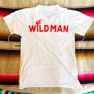 「WILDMAN」白　ヘンリーネックT