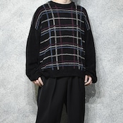 Craft & Barrow check chenille knit