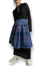 Denims flare skirt Made in France