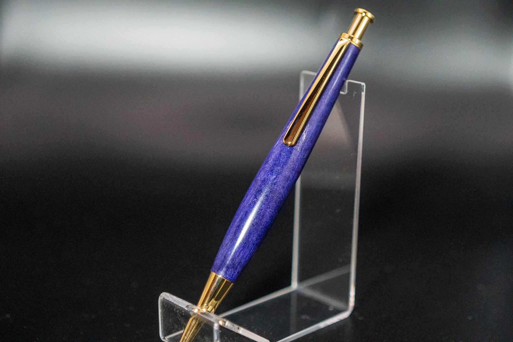 【知性と品格】スタビライズウッド 紫 楓 ボールペン アウトレット品