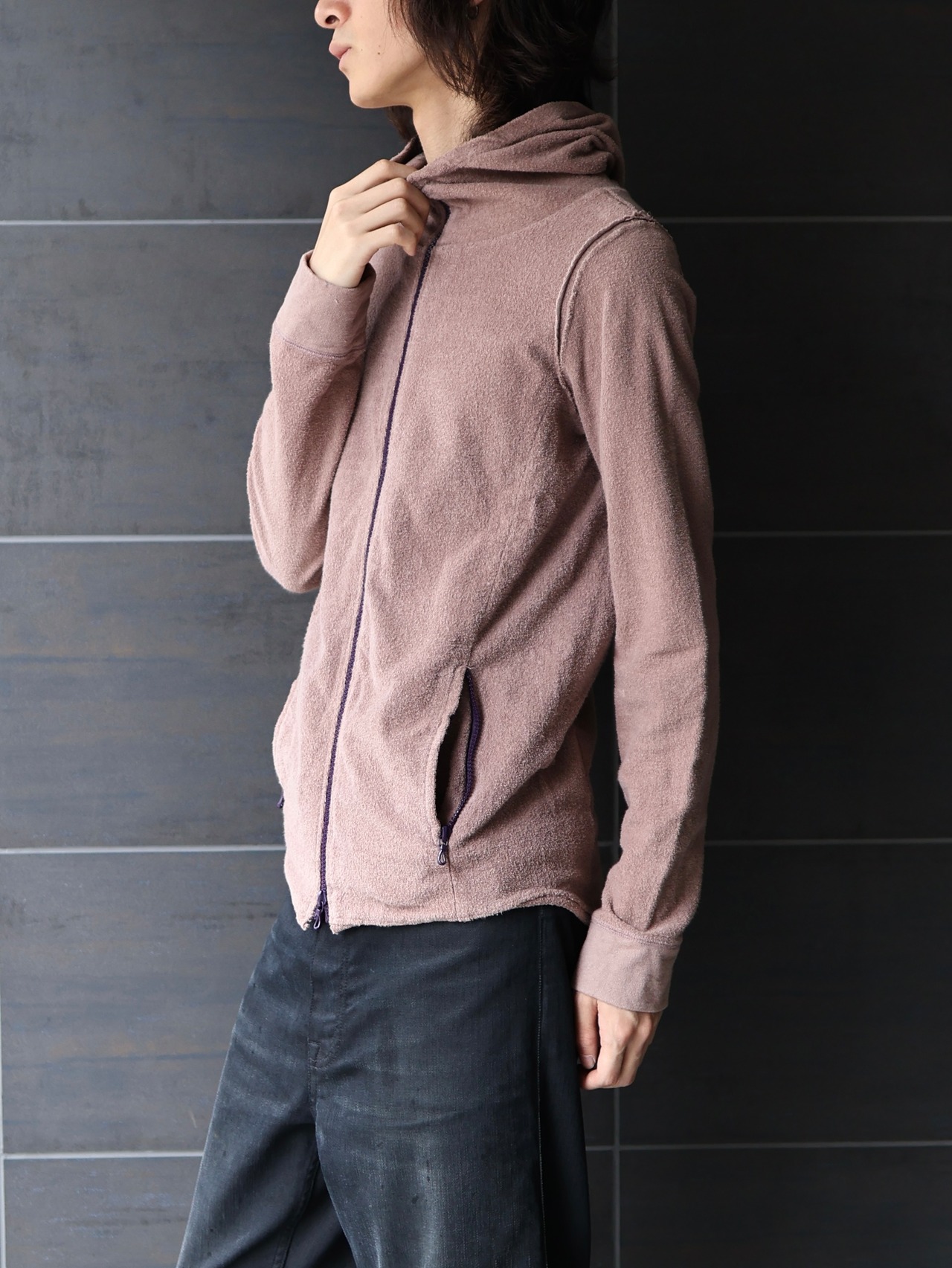【ripvanwinkle】towel zip up hoodie