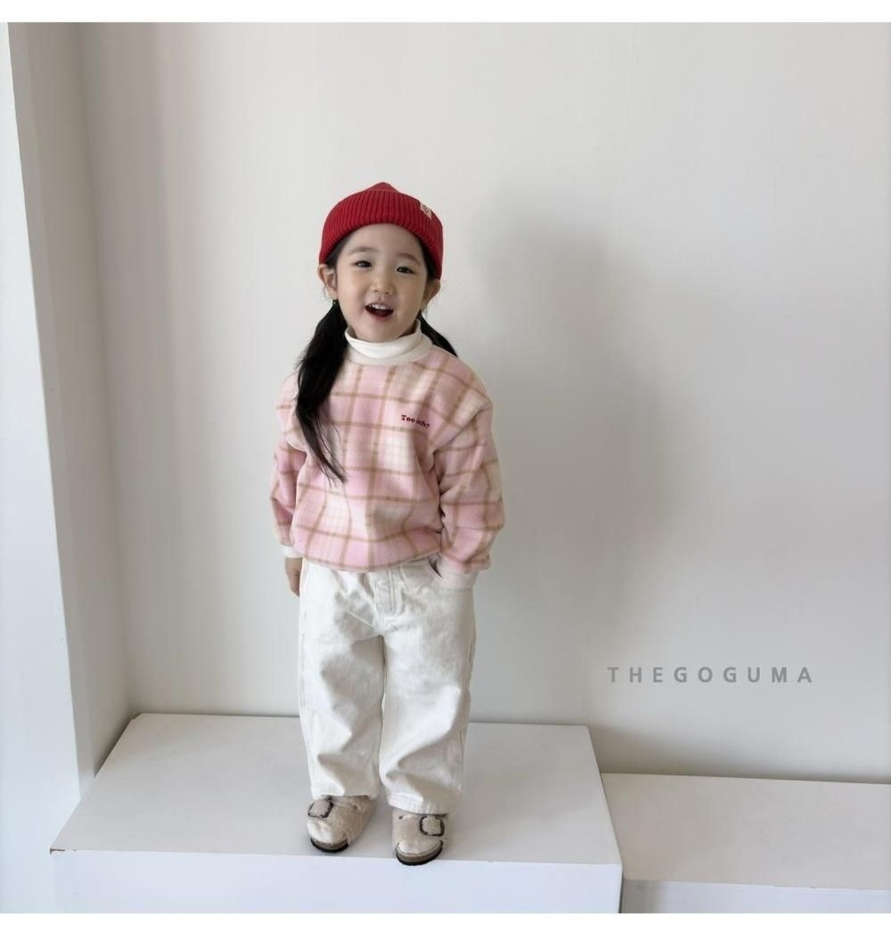 ザゴグマ / THE GOGUMA / チェックポントレーナー / 韓国子供服 / キッズ / 26winter〖取寄〗*XS~XL*