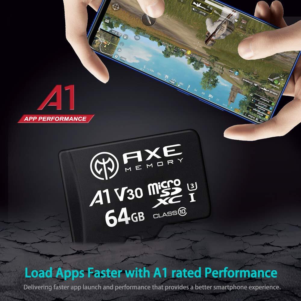 AXE microSD 64GB マイクロsdカード Nintendo Switch SDカード V30 UHS