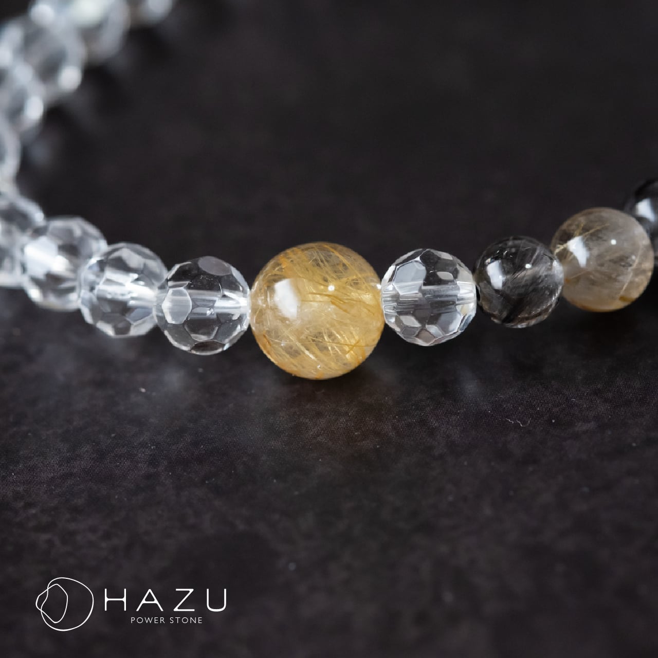 プラチナルチル 水晶 ルチルクオーツ 細身のプラチナ ゴールドルチル