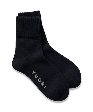 YUQRI - comfy pile double rib black / women