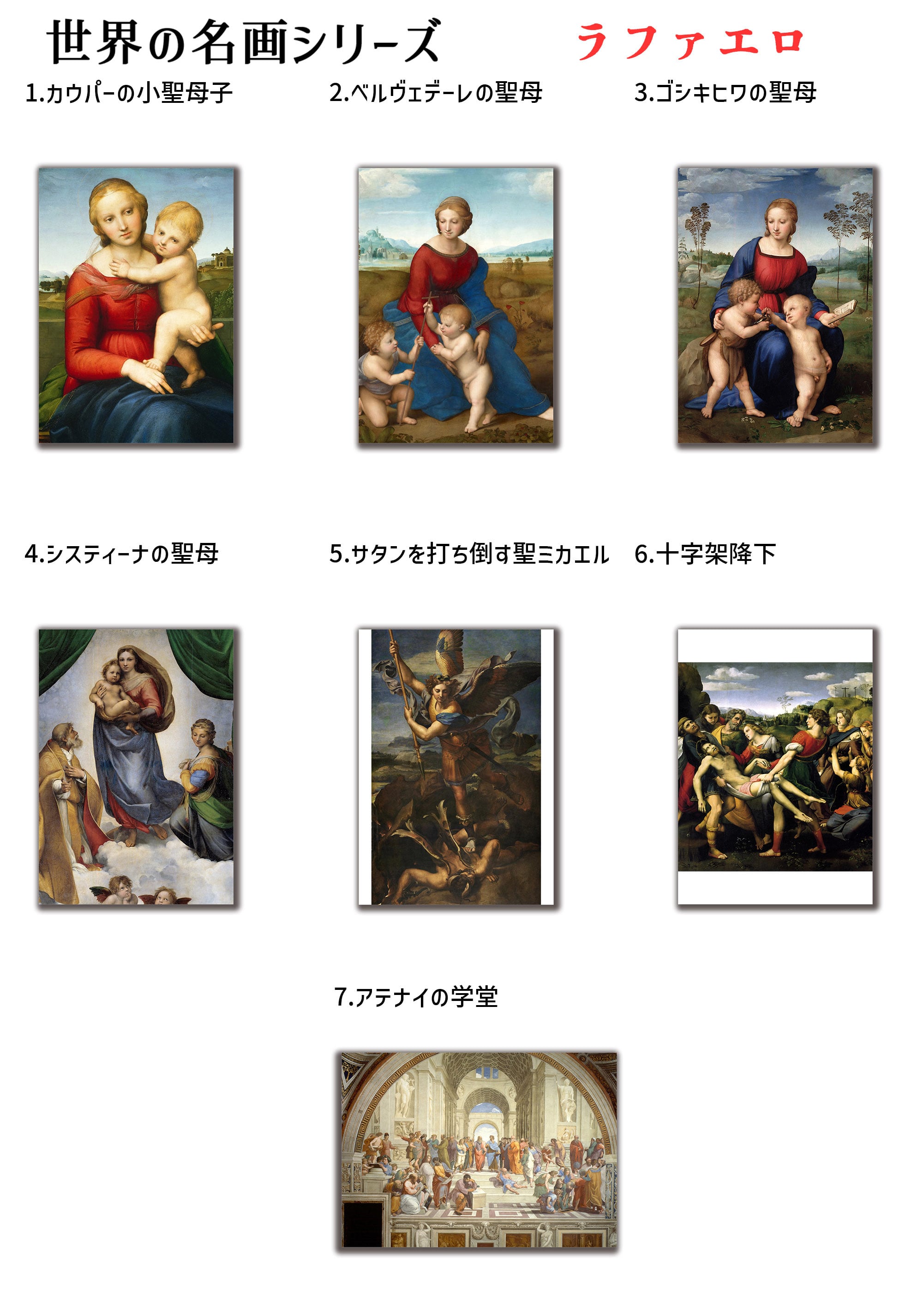 アートポスター】 ラファエロ ☆ルネサンス☆ 宗教画 キリスト教 壁紙